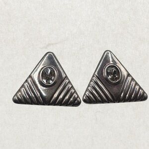 Vintage Sterling Silver Earrings – Early 1970s, Excellent Condition